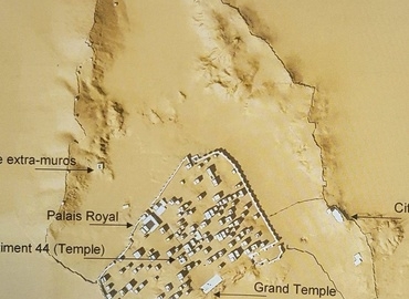 Modélisation du plan du site en 3D  © Mission archéologique de Shabwa / Ch. Darles