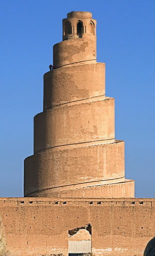 Minaret hélicoidal de la Grande mosquée de Samarra en Irak